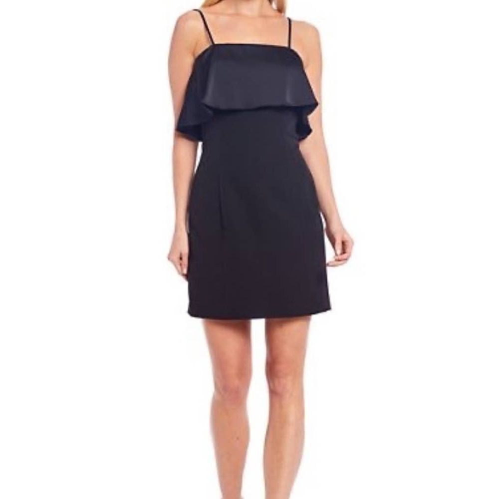 Gianni Bini Bailey Tiered Black Mini Dress Size 4